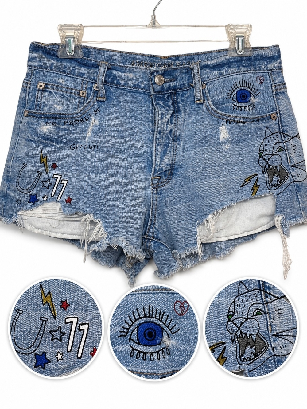American Eagle Outfitters Vintage Hi-Rise Denim Shorts | Women’s Size 8 | Graffi